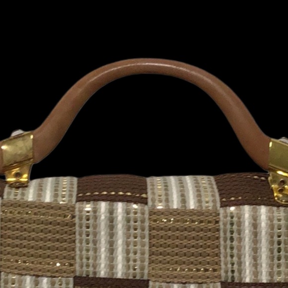 Vintage MODA AVANTI Natural Fiber Handbag Shoulder Bag Handmade in Italy - Picture 5 of 14